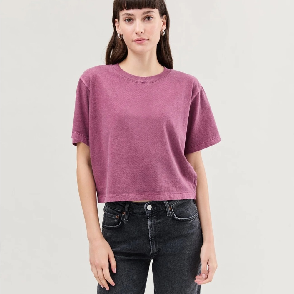 Richer Poorer Relaxed Crop Tee Red Small